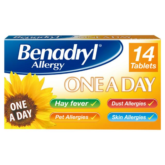 Benadryl One a day 14 tablets