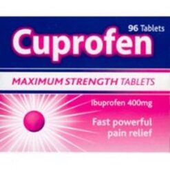 A box of Cuprofen Maximum Strength Tablets