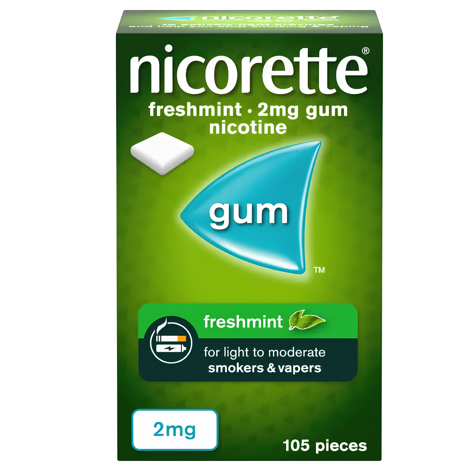 Nicorette Gum 2Mg Fresh Mint (105)