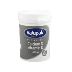 Valupak Calcium with Vitamin D 400MG (30)