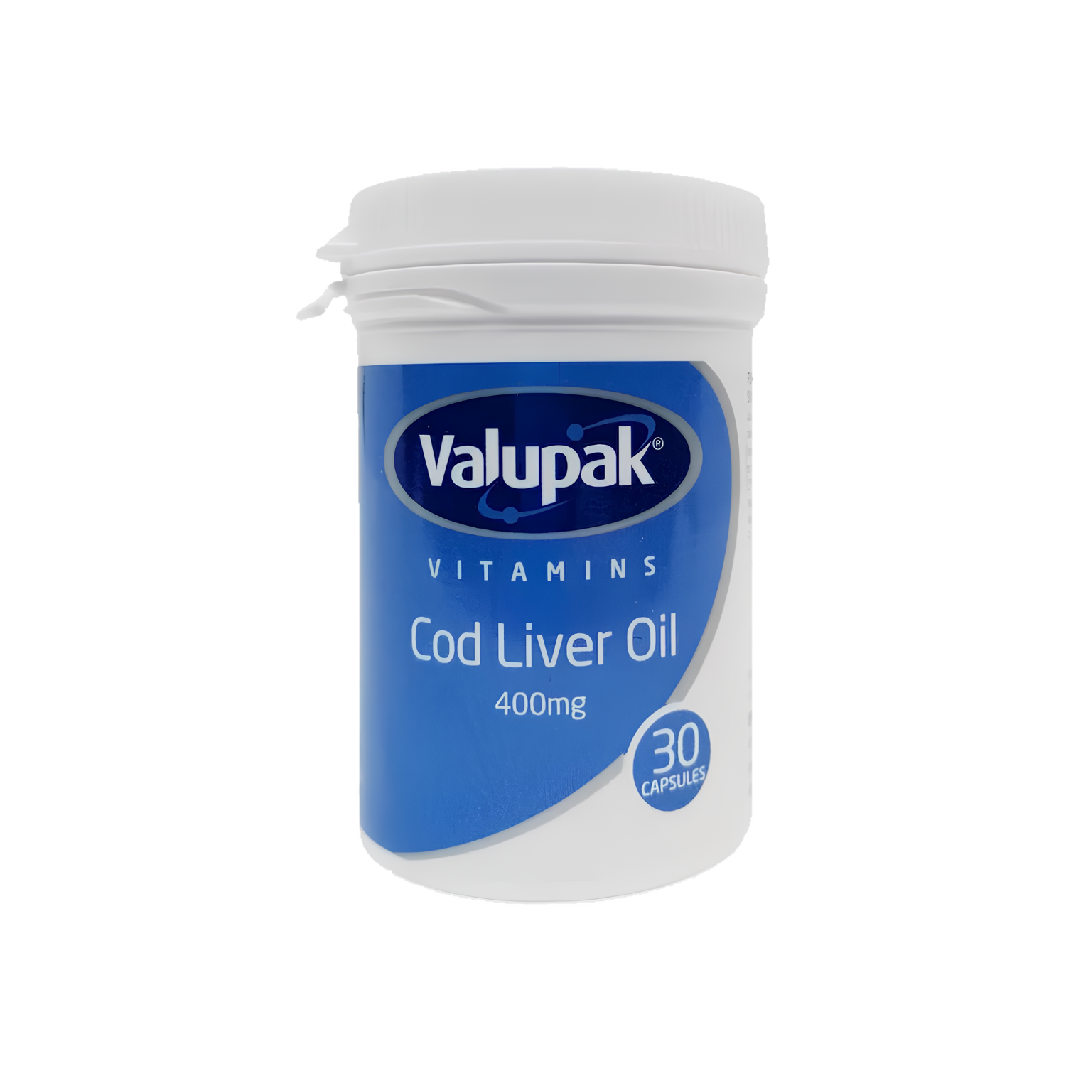 Valupak Cod Liver Oil Valupak Cod Liver Oil 400Mg Capsules (30)