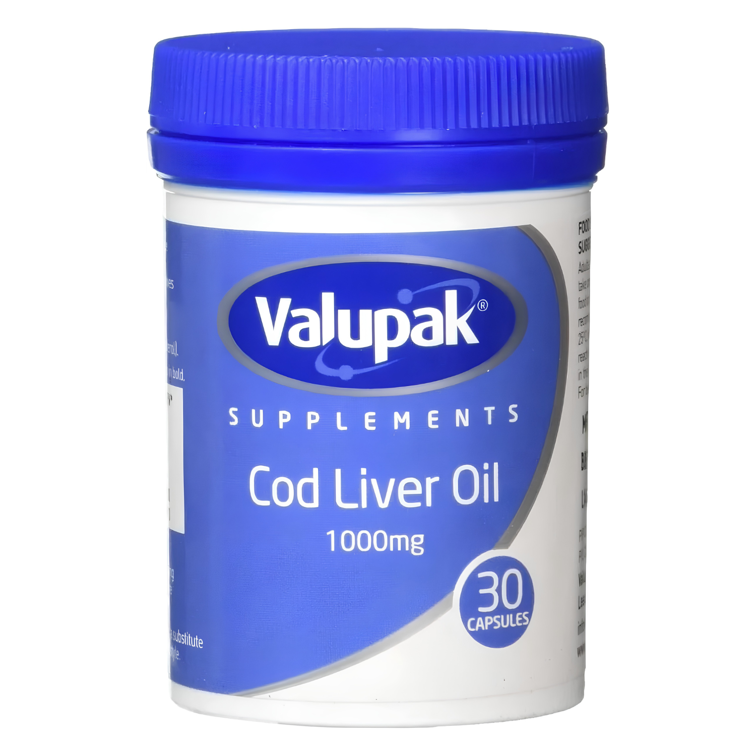 Valupak Cod Liver Oil Capsules 1000Mg (30)