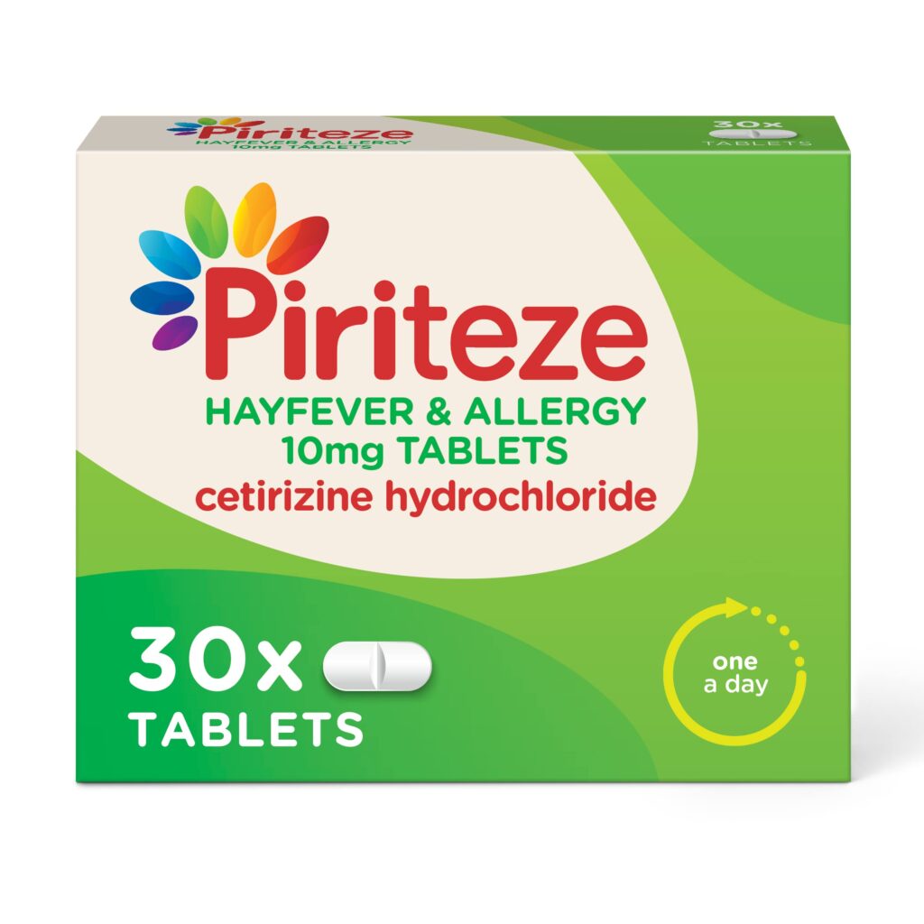 piriteze allergy tablets