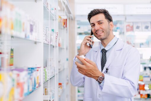 A Pharmacist On The Phone With A Patient After They Booked An Online Pharmacist Consultation