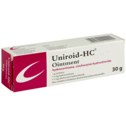 A box of Uniroid HC Ointment