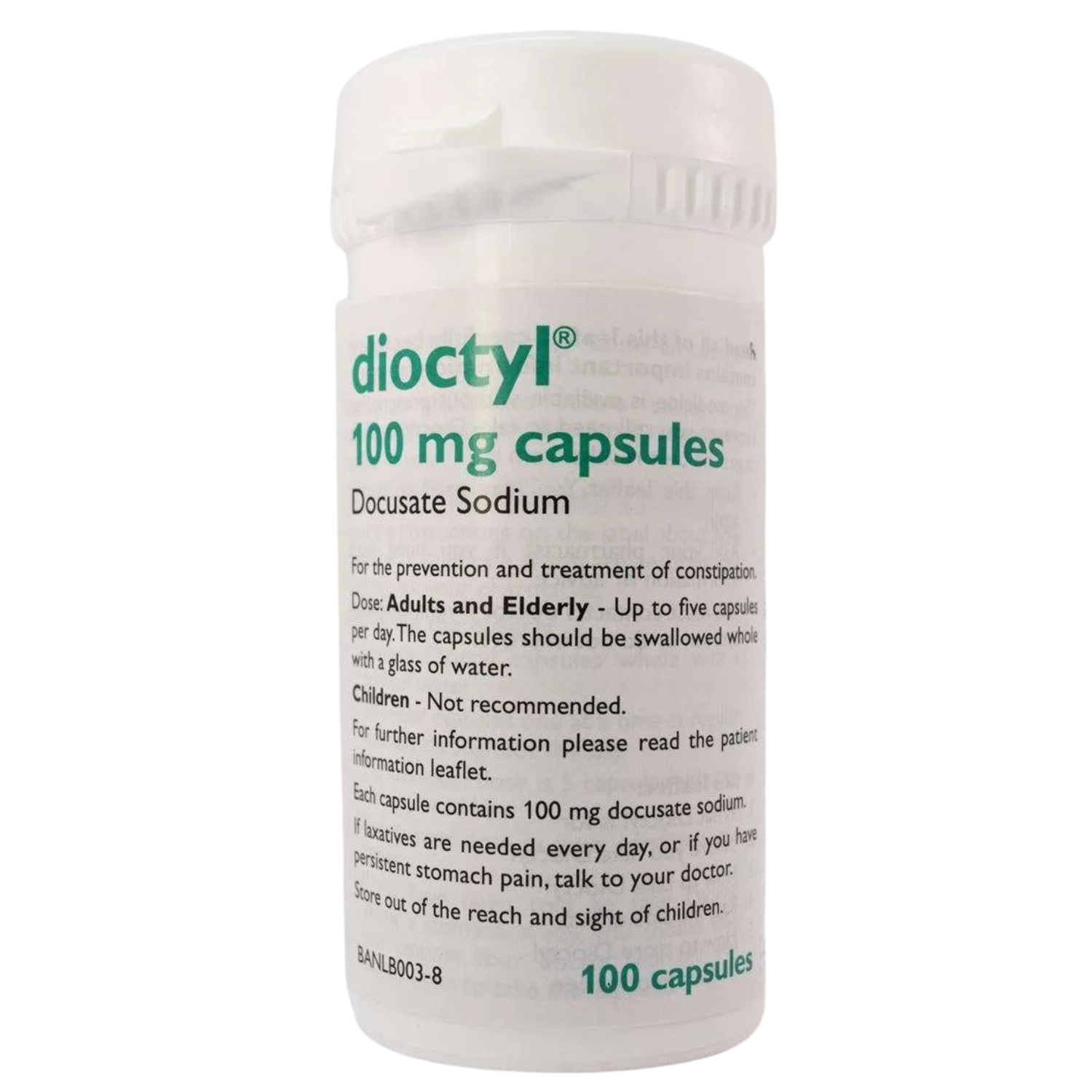 Docusate (Dioctyl) 100Mg Capsules