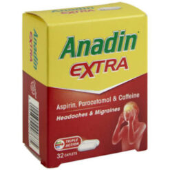 A box of Anadin Extra tablets