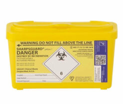 sharpsguard yellow needle sharps bin 1 litre