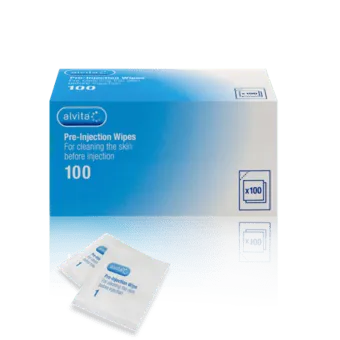 pre-injection wipes alcohol swabs