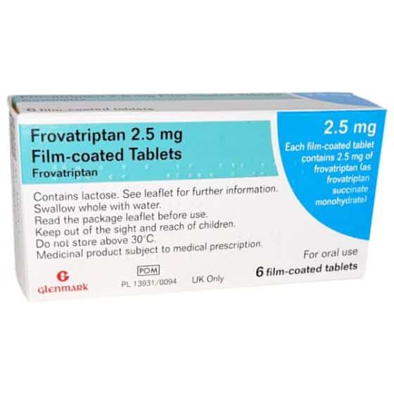 Frovatriptan 2.5Mg Tablets