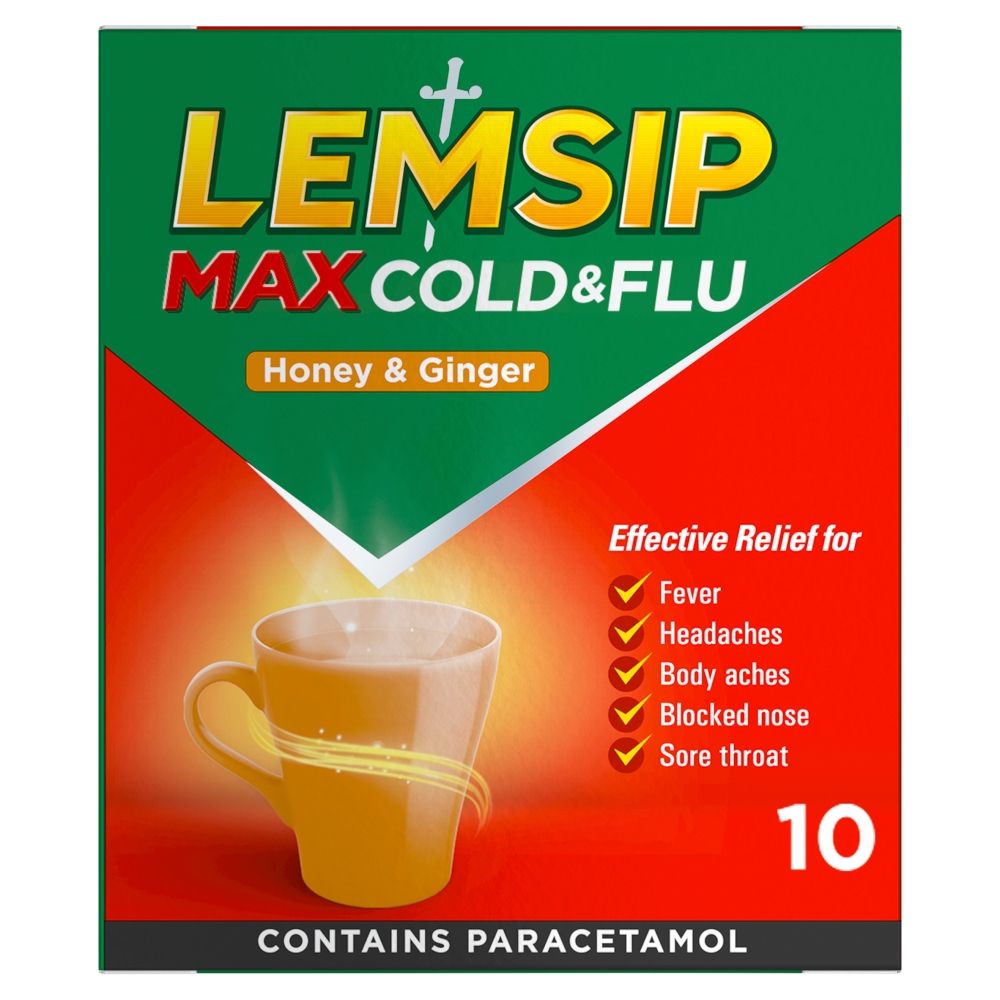 Lemsip Max Honey &Amp; Ginger Powder Sachets