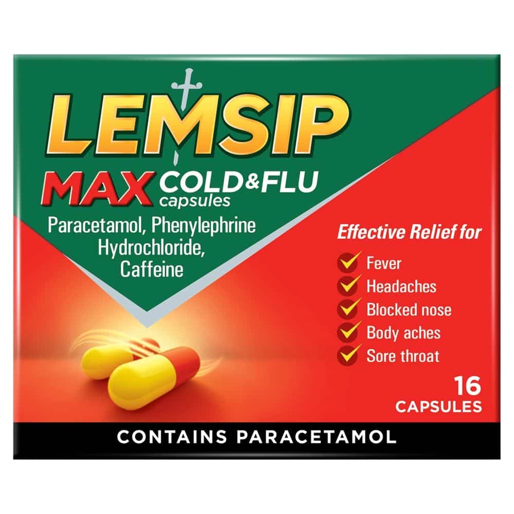 Lemsip Max Cold &Amp; Flu Capsules