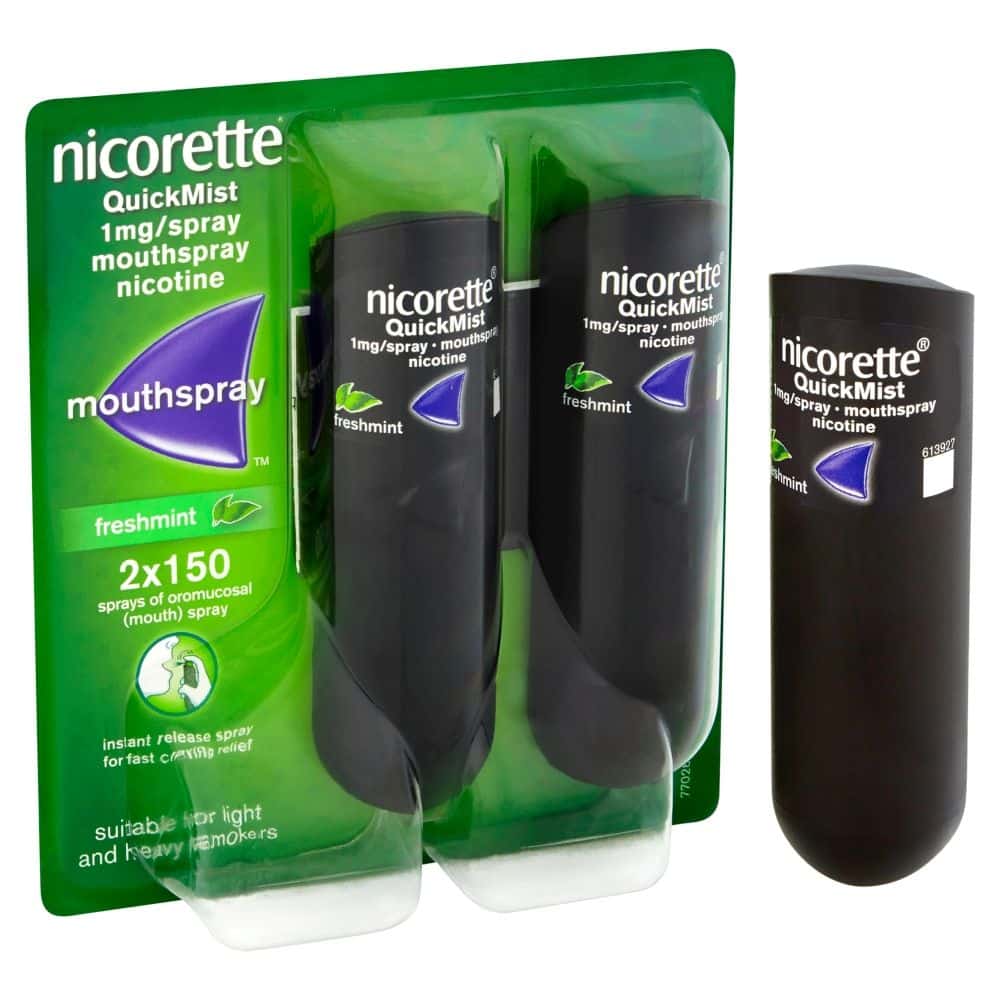 Nicorette Quickmist Freshmint Mouthspray Duo Pack - Image 2
