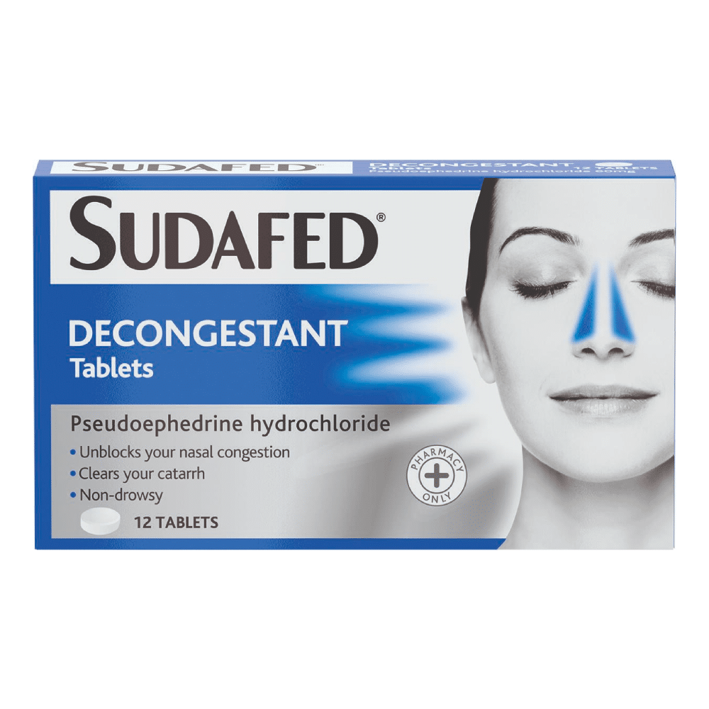 Sudafed Decongestant Tablets