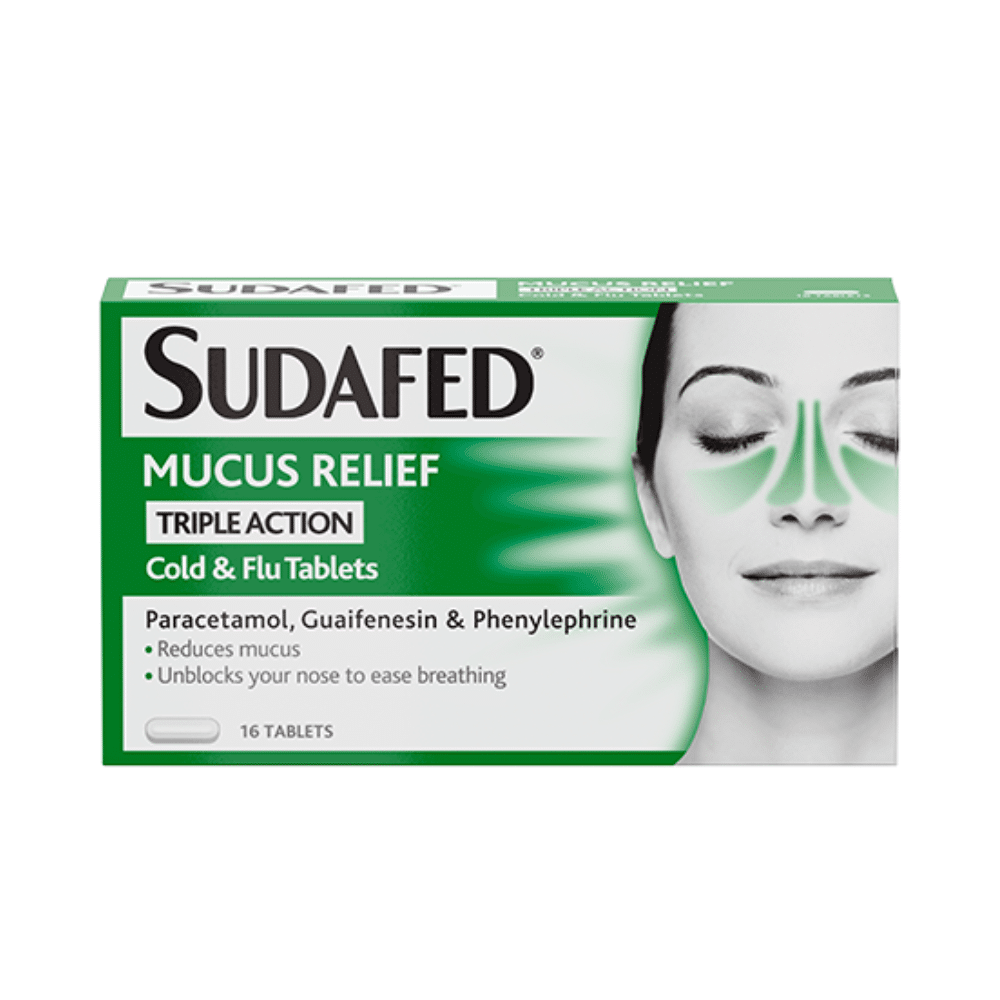 Sudafed Mucus Relief Triple Action Tablets Sudafed Mucus Relief Triple Action Tablets