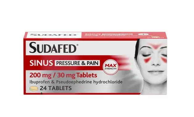Sudafed Sinus Pressure &Amp; Pain Relief Tablets