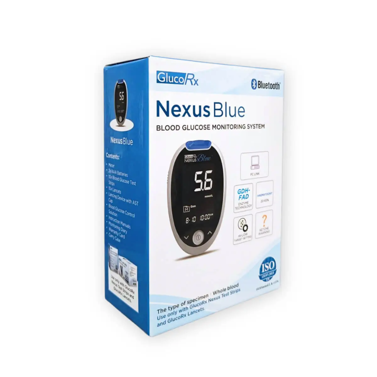 Glucorx Nexus Blue Blood Glucose Meter - Image 2