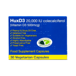 HuxD3 Colecalciferol Vitamin D3 Capsules