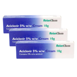 Aciclovir 5% Cream 10g - 3 Pack