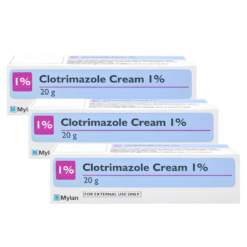 Clotrimazole 1% Cream 20g - 3 Pack