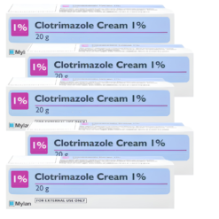 Clotrimazole 1% Cream 20g - 6 Pack