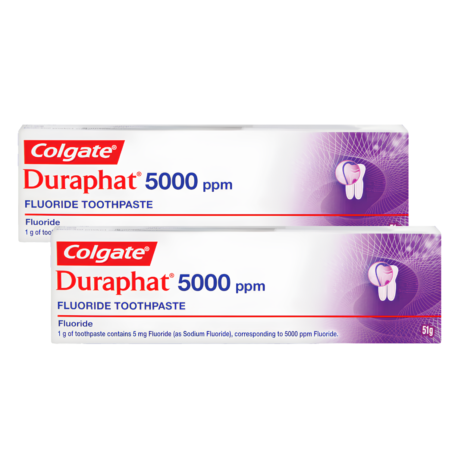 Colgate Duraphat 5000 Toothpaste 51G - 2 Pack